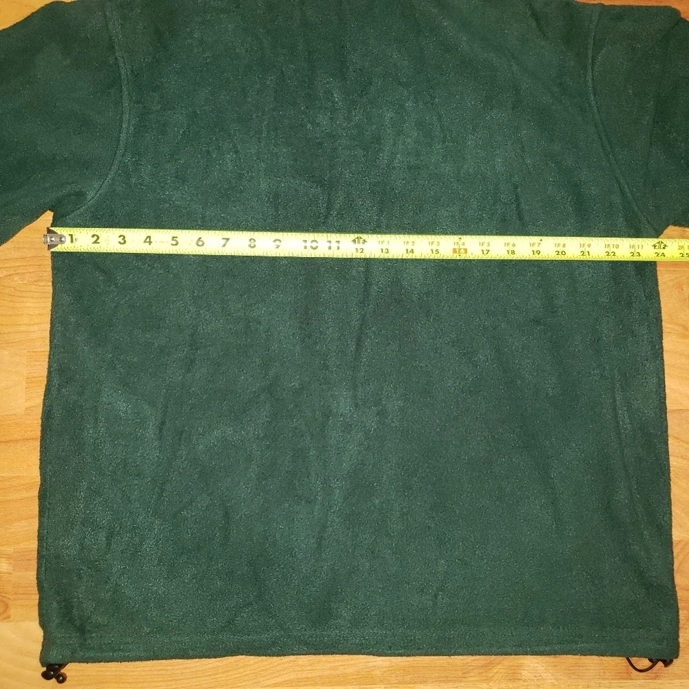 Green Clarkson University Full Zip Fleece Jacket Student Center Staff Men's Sz L